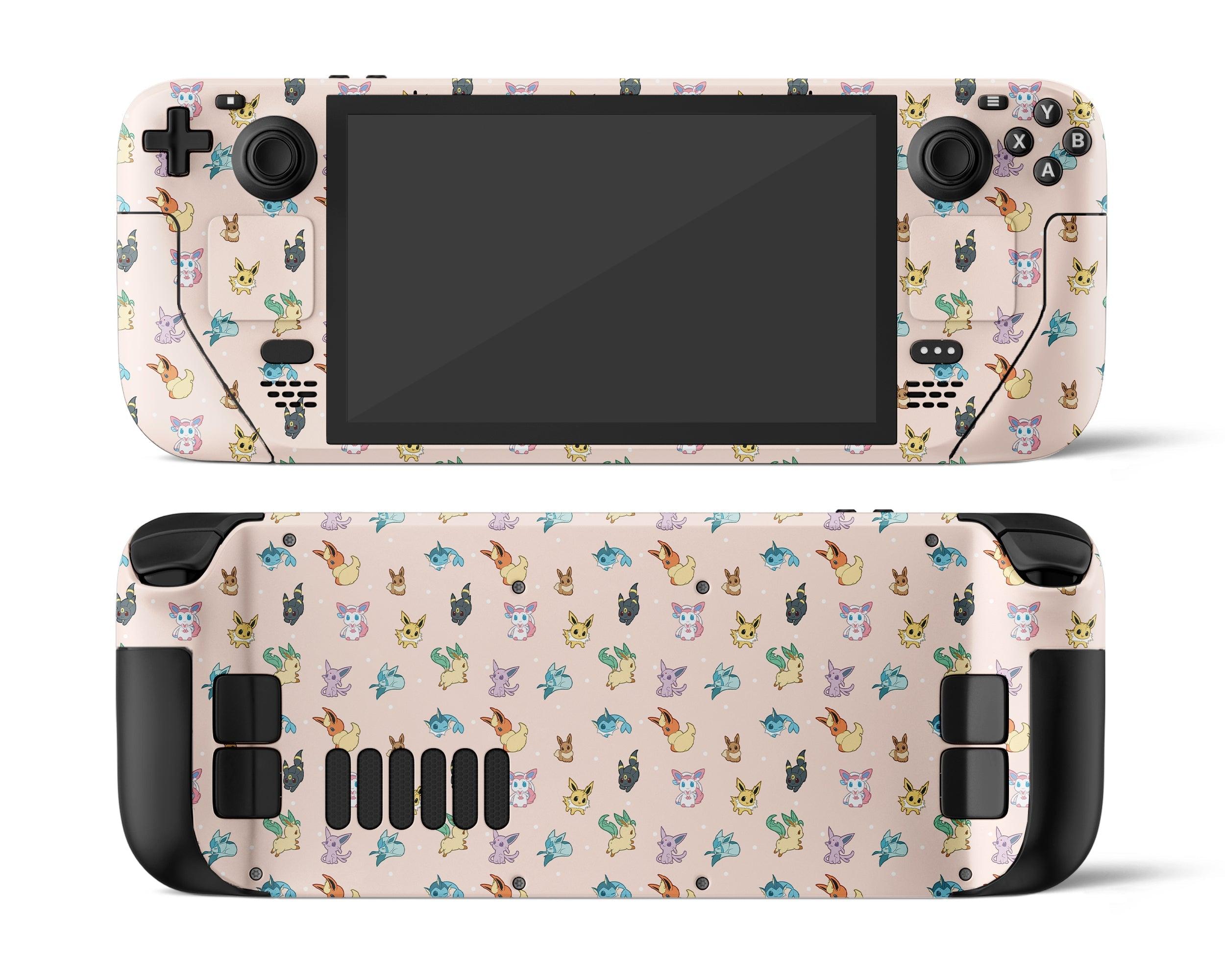 Skin dán Steam Deck mẫu Pokemon Eevee Evolution (Đã cắt sẵn chi tiết, dễ dán)