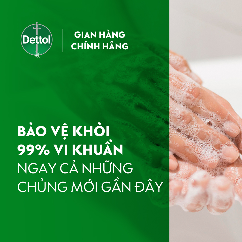 Combo 2 nước rửa tay Dettol kháng khuẩn chăm sóc da - Chai 500g