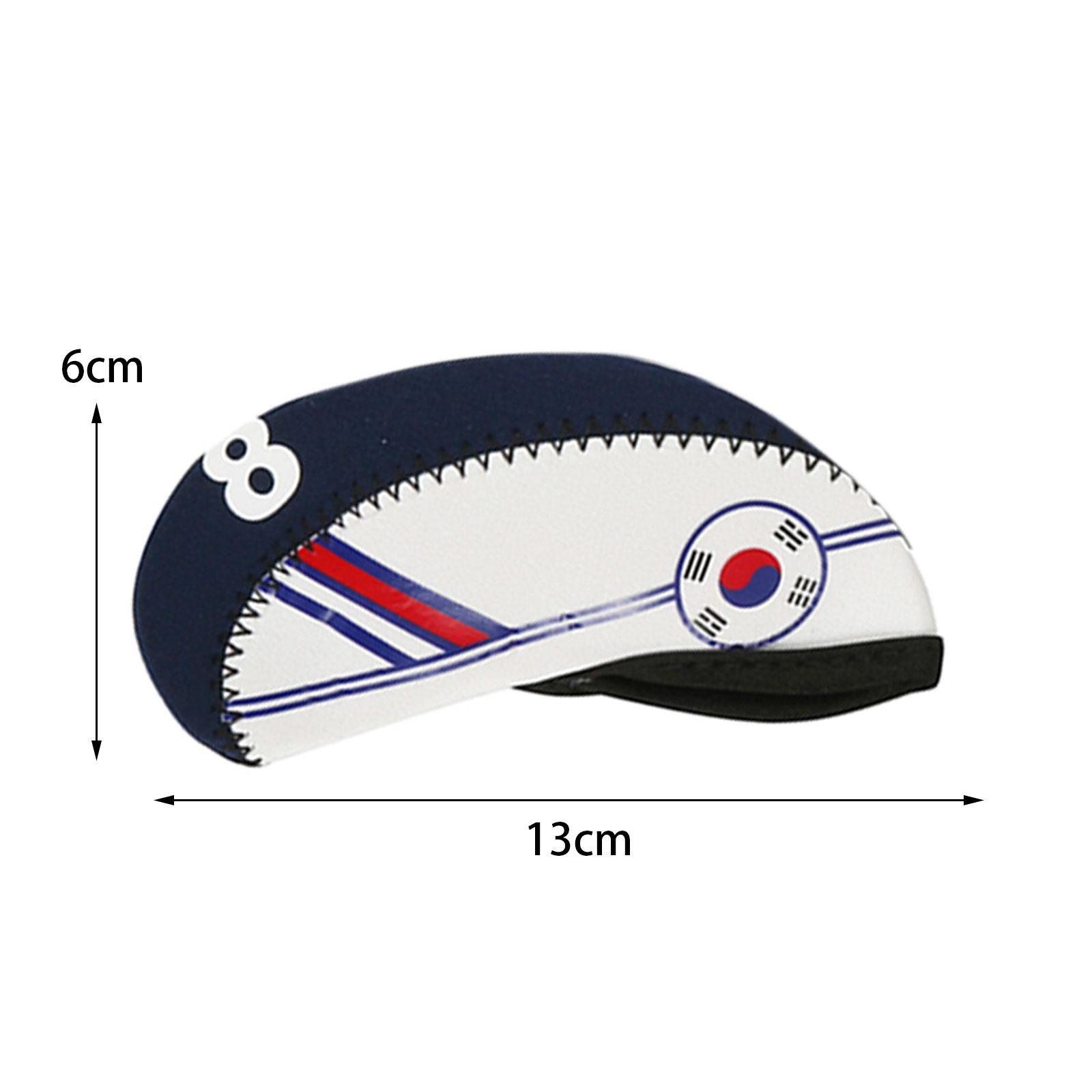 10Pcs Golf Iron Covers Set Golf Clubs Case Waterproof for Outdoor Sports