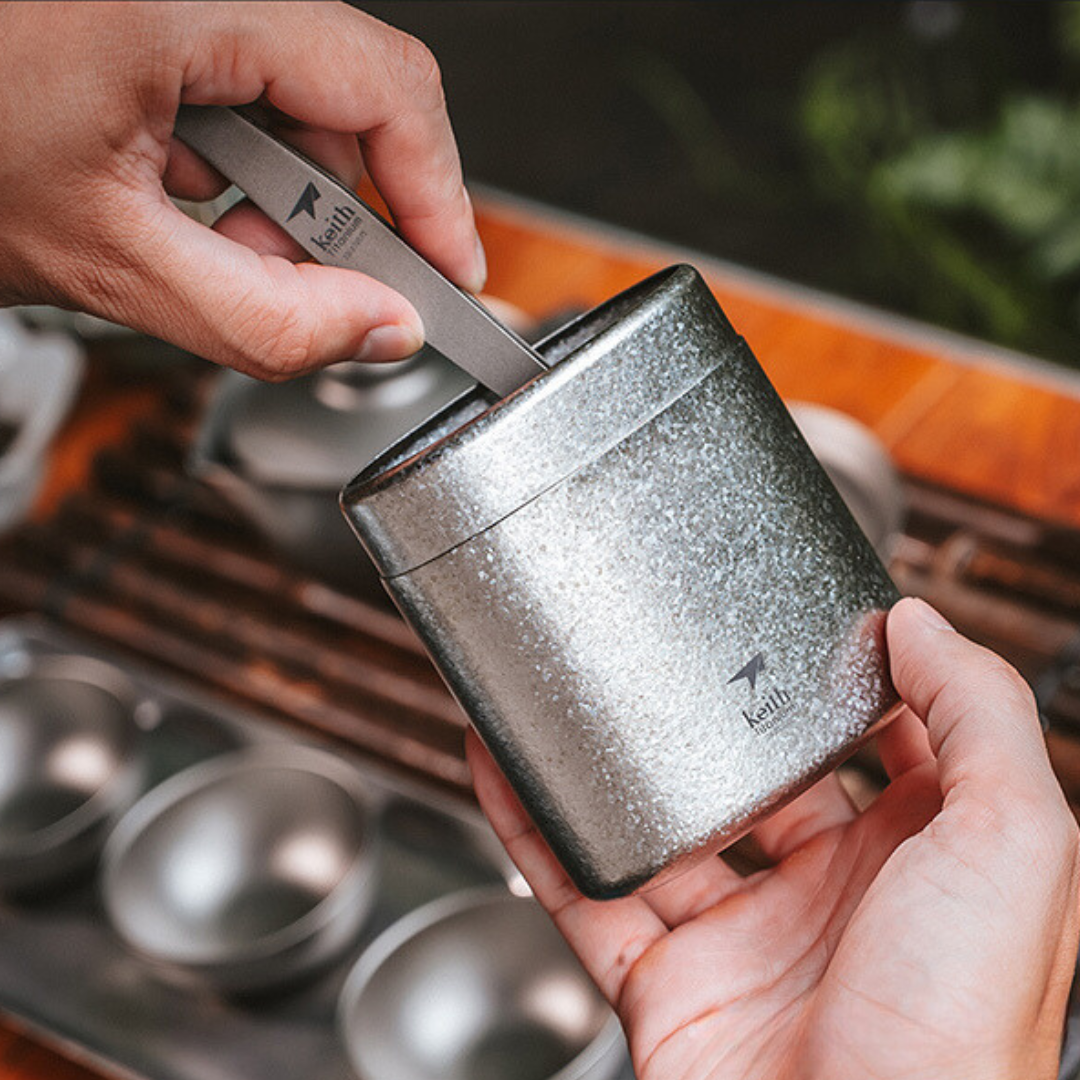 Hộp đựng trà Titanium Keith Ti3955