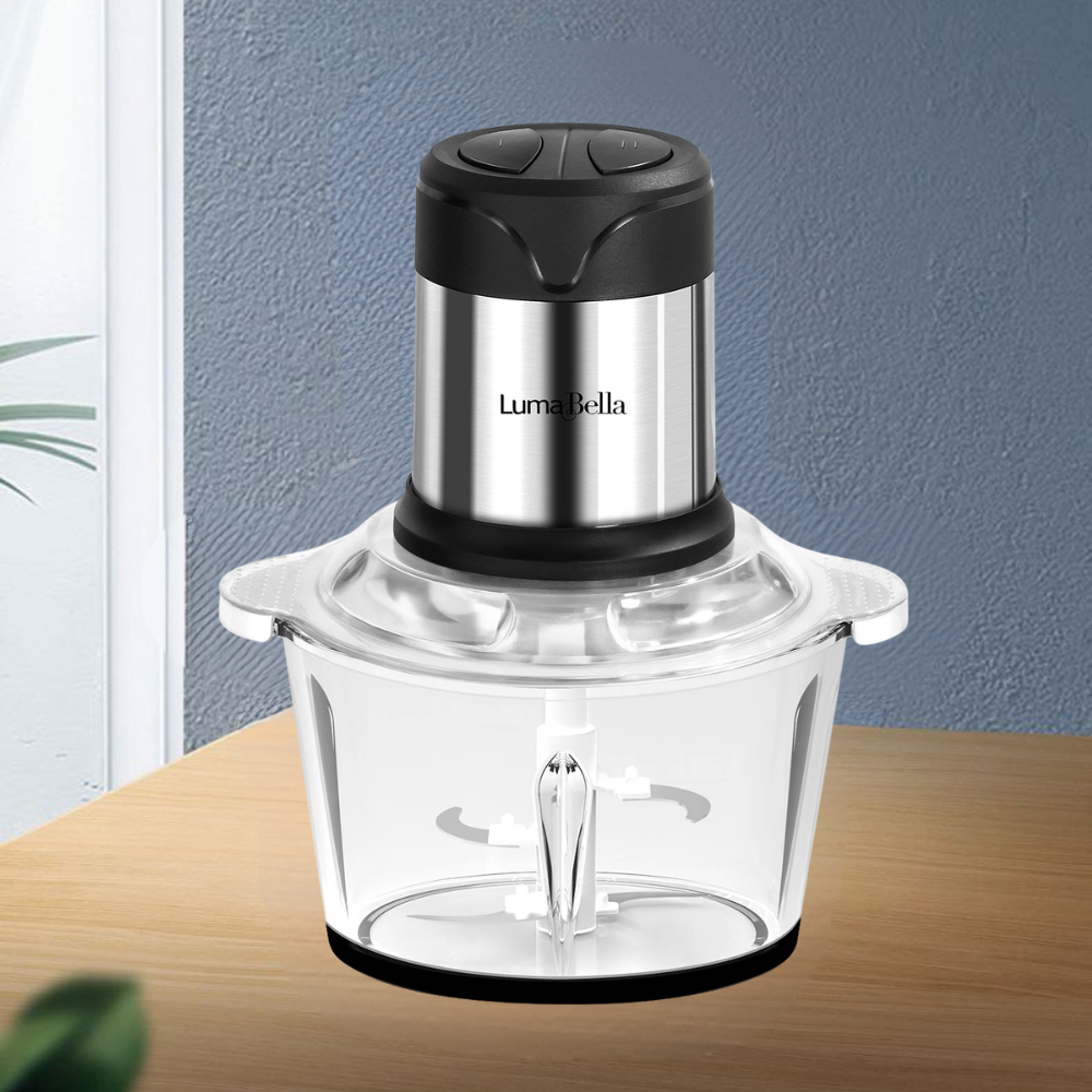 Máy xay thịt Lumabella B-5003 công suất 500W, Cối thủy tinh dung tích 2L - Xay thực phẩm xay thịt cá - HÀNG CHÍNH HÃNG