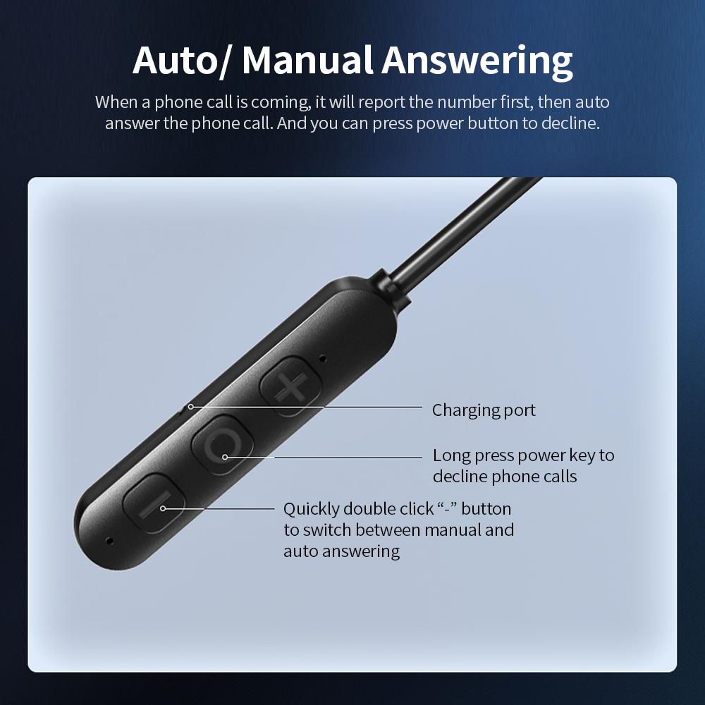 Q7s Motorcycle Helmet BT 5.0 Headset Support Auto Answering Connecting 2 Phones Noise Reduction 30mm Driver Unit