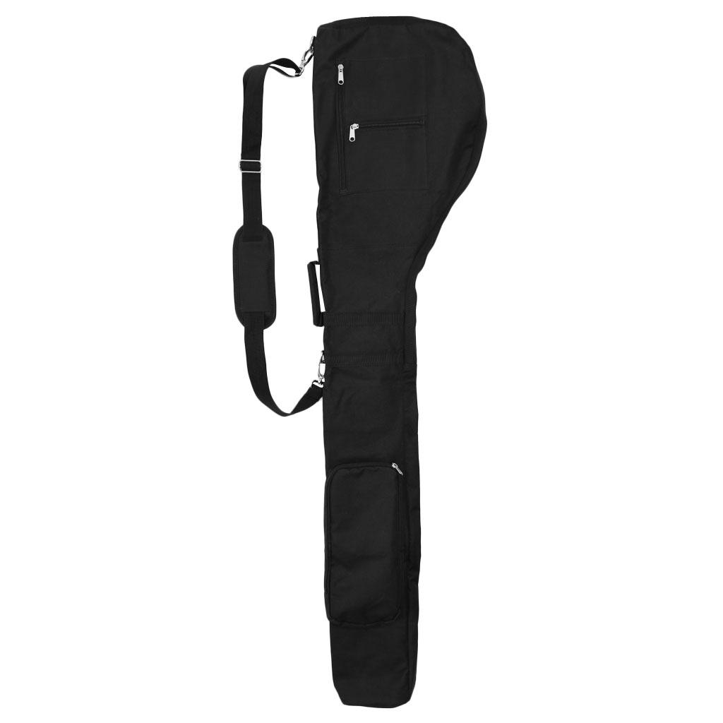 2-Pack Golf Club Bag Golf Range Pencil Pouch Portable Carry Case 5x32x127cm