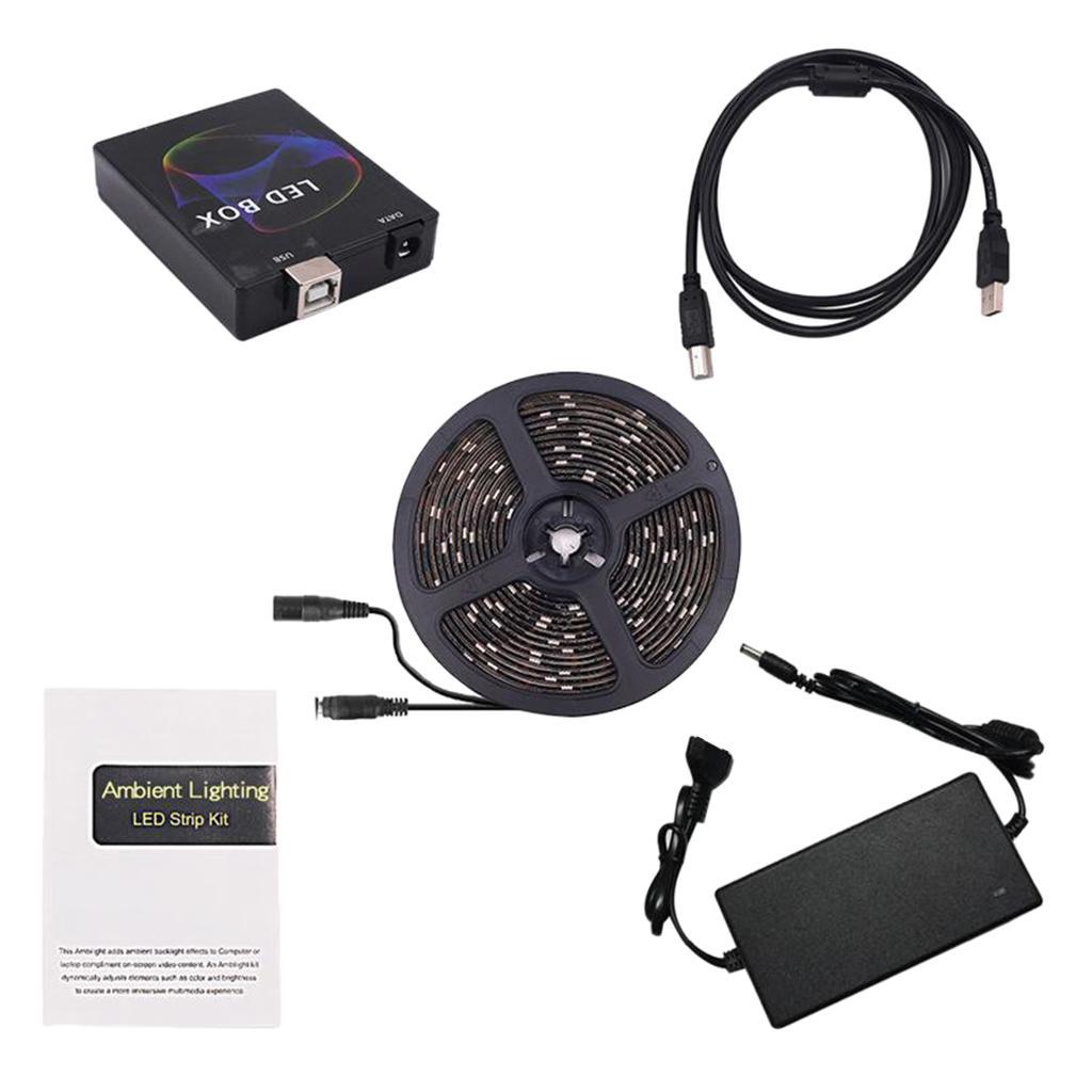 5050 LED Strip Lights with Remote Controller for TV Kitchen Desk Decor 1m