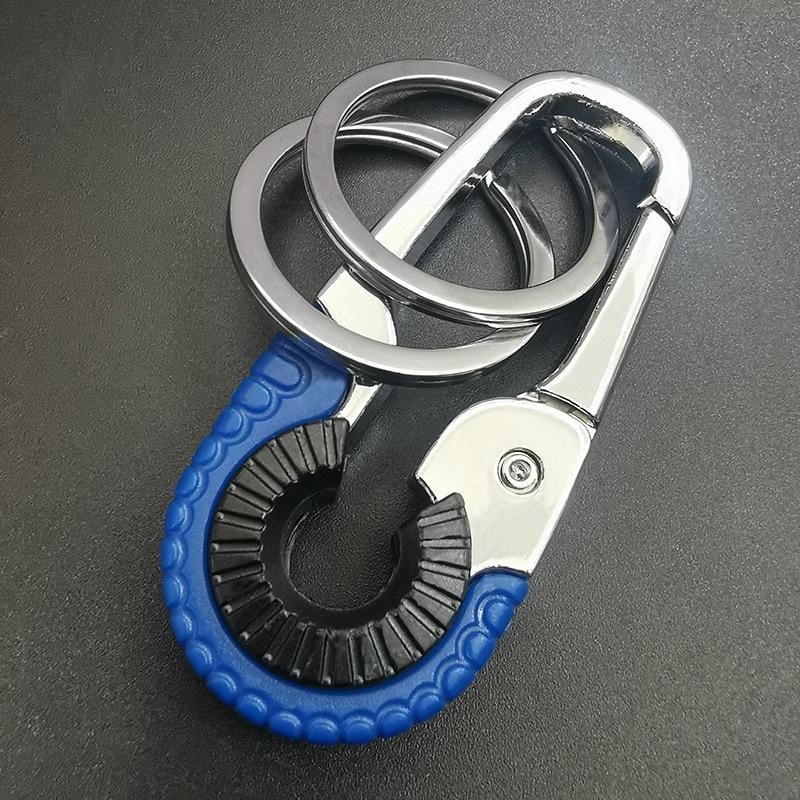 Carabiner Keychain Camping Climbing Hiking Outdoor Sports Safety Buckle Keychain Zinc Alloy Keychain Ring Climbing Equipment