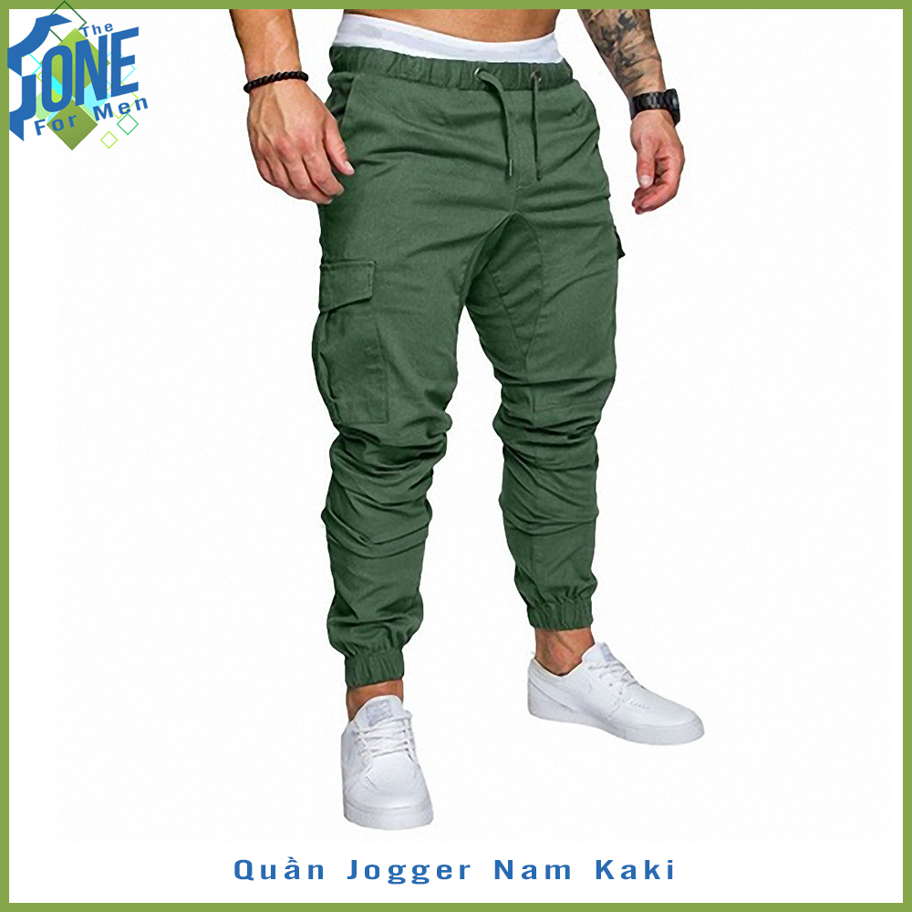 Quần Jogger kaki Nam Quần jogger cho nam giới Quần jean ôm vừa vặn Quần jean skinny jean đàn ông trẽ trung và lịch lãm thích hợp cho các bạn nam đi dã ngoại, du lịch, đi phượt