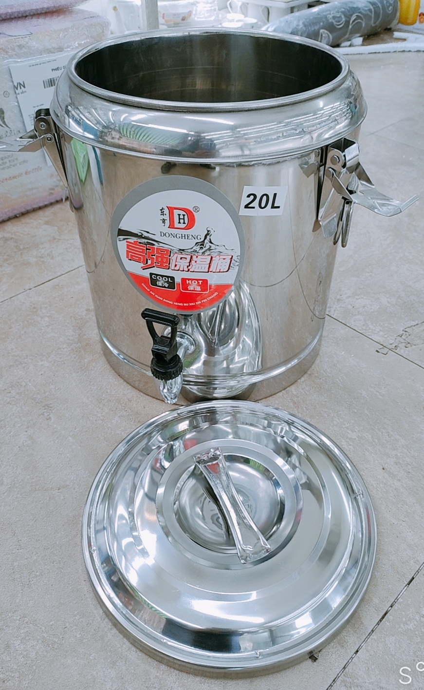BÌNH Ủ TRÀ SỮA DUNG TÍCH 20L