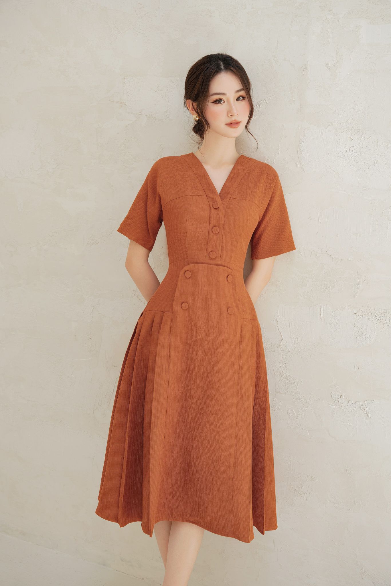 OLV - Đầm Lucy Button Dress