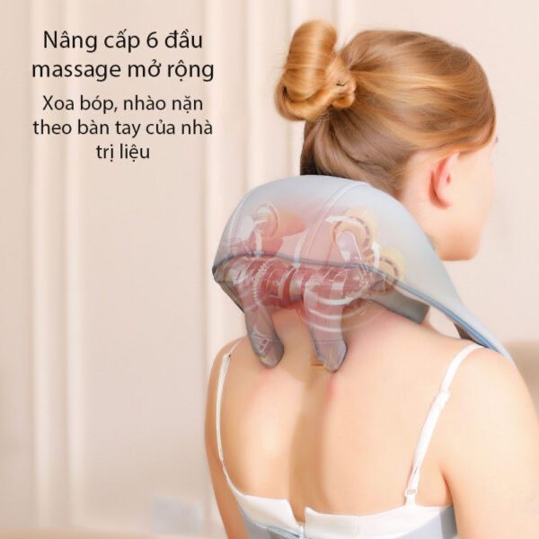 Hình ảnh ￼Máy Massage Cổ Vai Gáy MISUMA 6D, Kỹ Thuật Massage Trị Liệu Số 8, Cải Thiện Sức Khỏe Dành Cho Văn Phòng-Người Cao TuổI