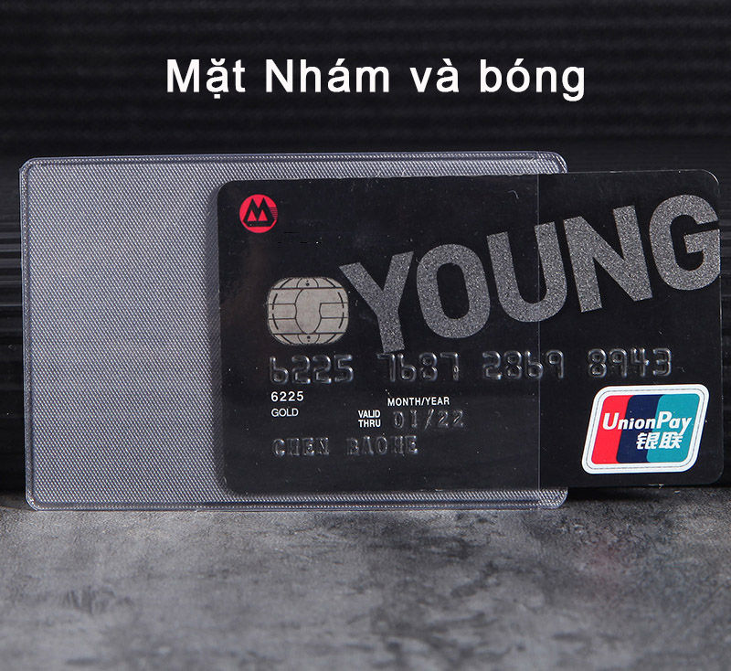 Combo 5 Túi Ví Đựng Bảo Vệ Chống Xước Thẻ ATM, Card Visit, CMND, Driver License Bằng Lái Xe Trong Suốt