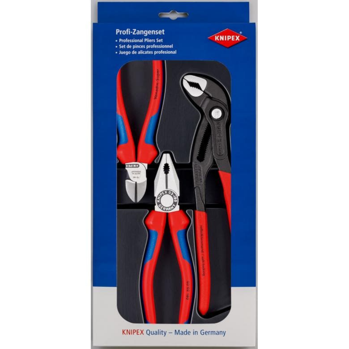 Bộ 3 Cây Kềm Knipex - Bestseller Set 00 20 09 V01 - Hàng Chính Hãng 100% từ Đức