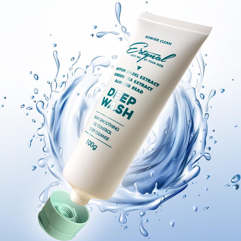 Sữa Rửa Mặt Detox Trà Xanh, E’stynal Bocher Clean, làm sạch dầu nhờn, bụi bẩn, không gây khô da, dưỡng ẩm, làm dịu da