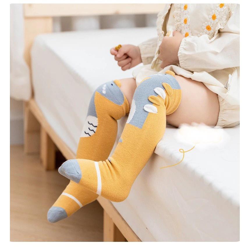 (1 đôi) Tất boot cao cổ dài đến đầu gối cho bé (mã Kids socks) và hug elephant