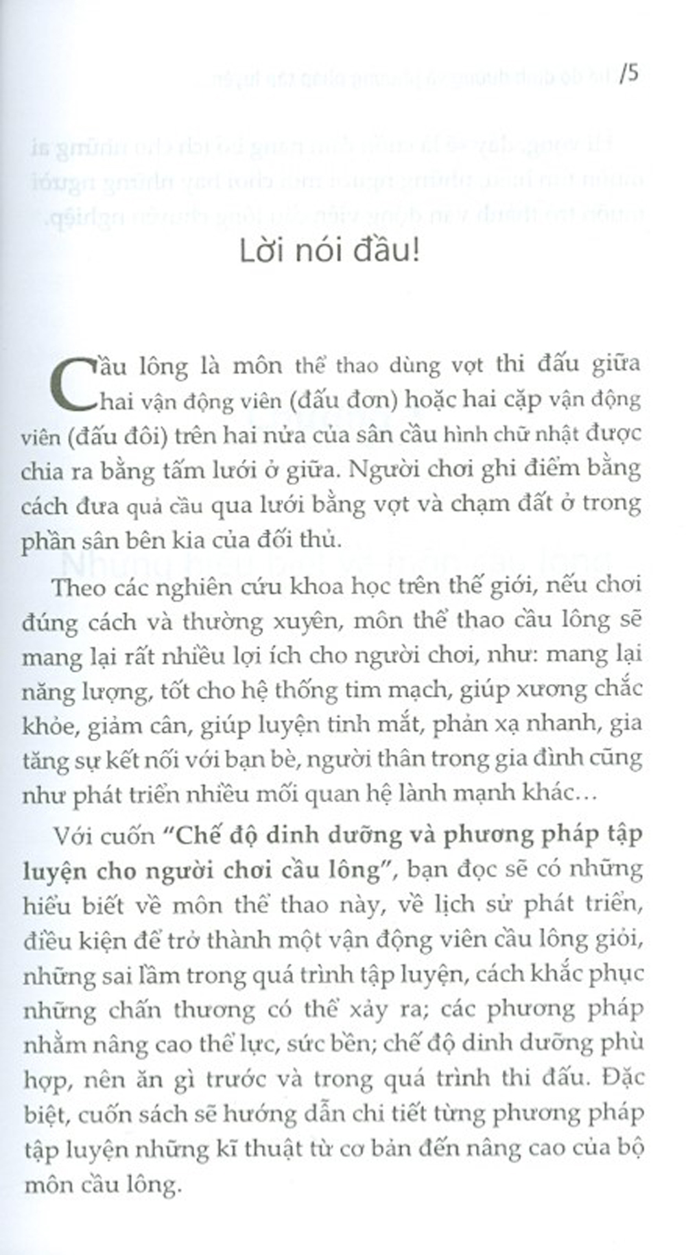 Chế Độ Dinh Dưỡng Và Phương Pháp Tập Luyện Cho Người Chơi Cầu Lông