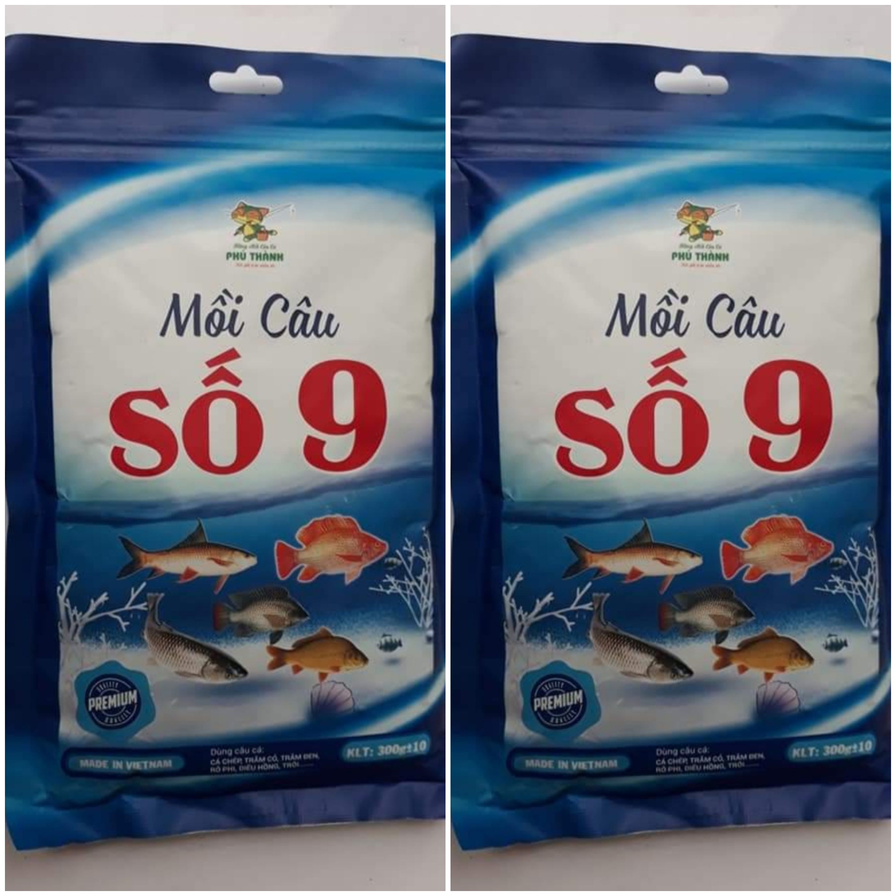 2 gói Mồi Câu Cá Phú Thành Số 9 - Vị tổng hợp