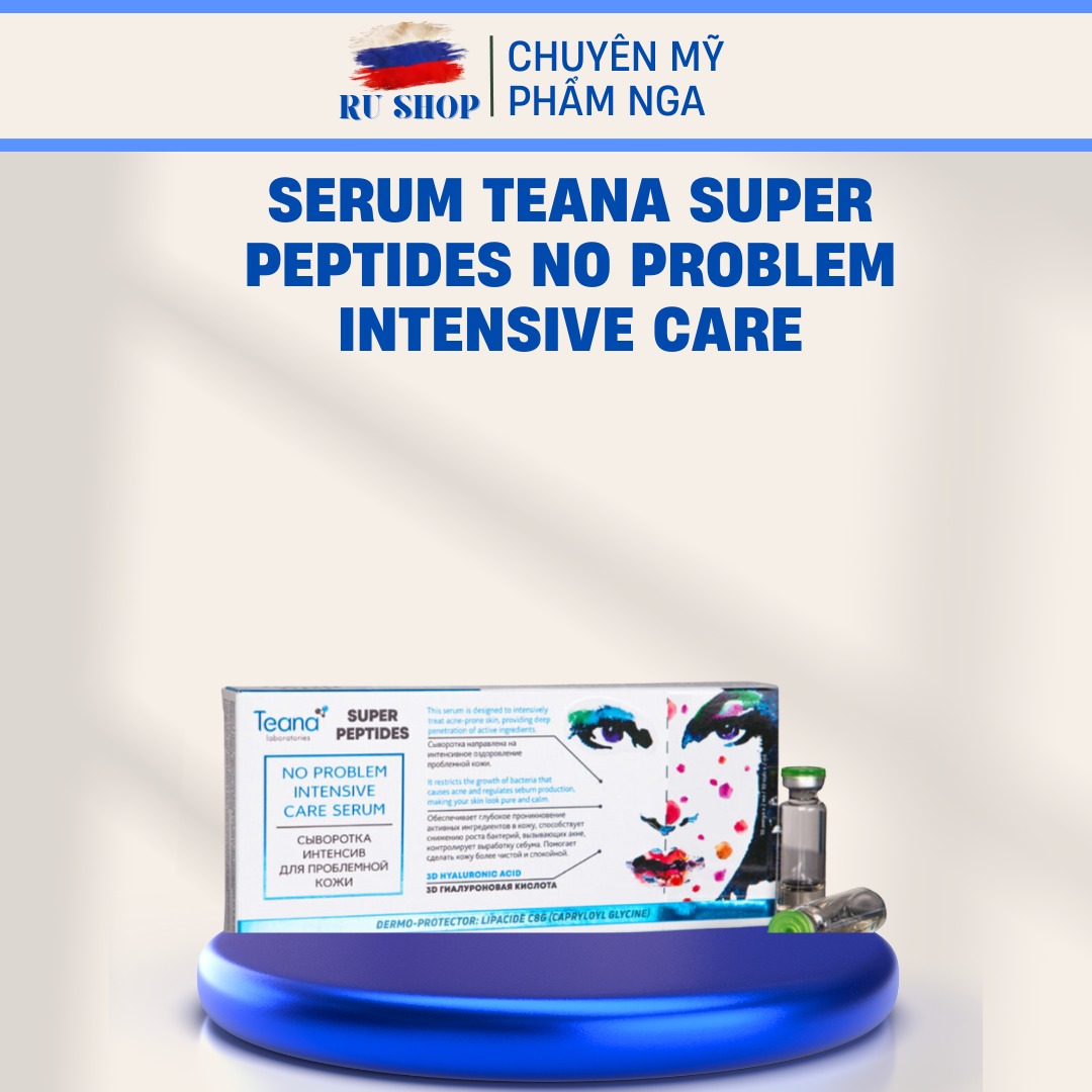 Hộp 10 lọ Teana Intensive No problem GIẢM mụn ẩn trứng cá