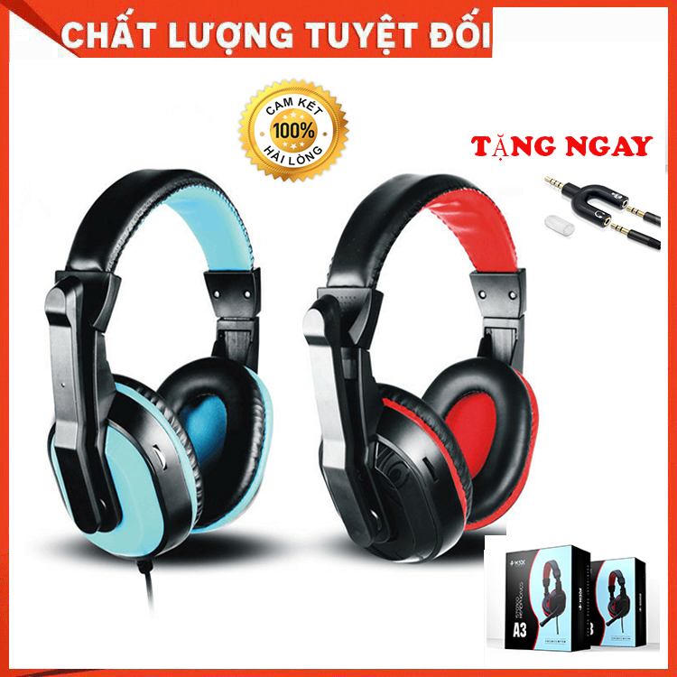 Tai nghe gaming A3 có mic cho máy tính, điện thoại
