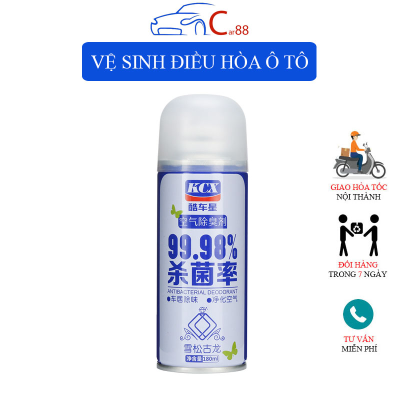 Chai Xịt Khử Mùi Khử Trùng Vệ Sinh Điều Hòa Ô Tô 180ml 73