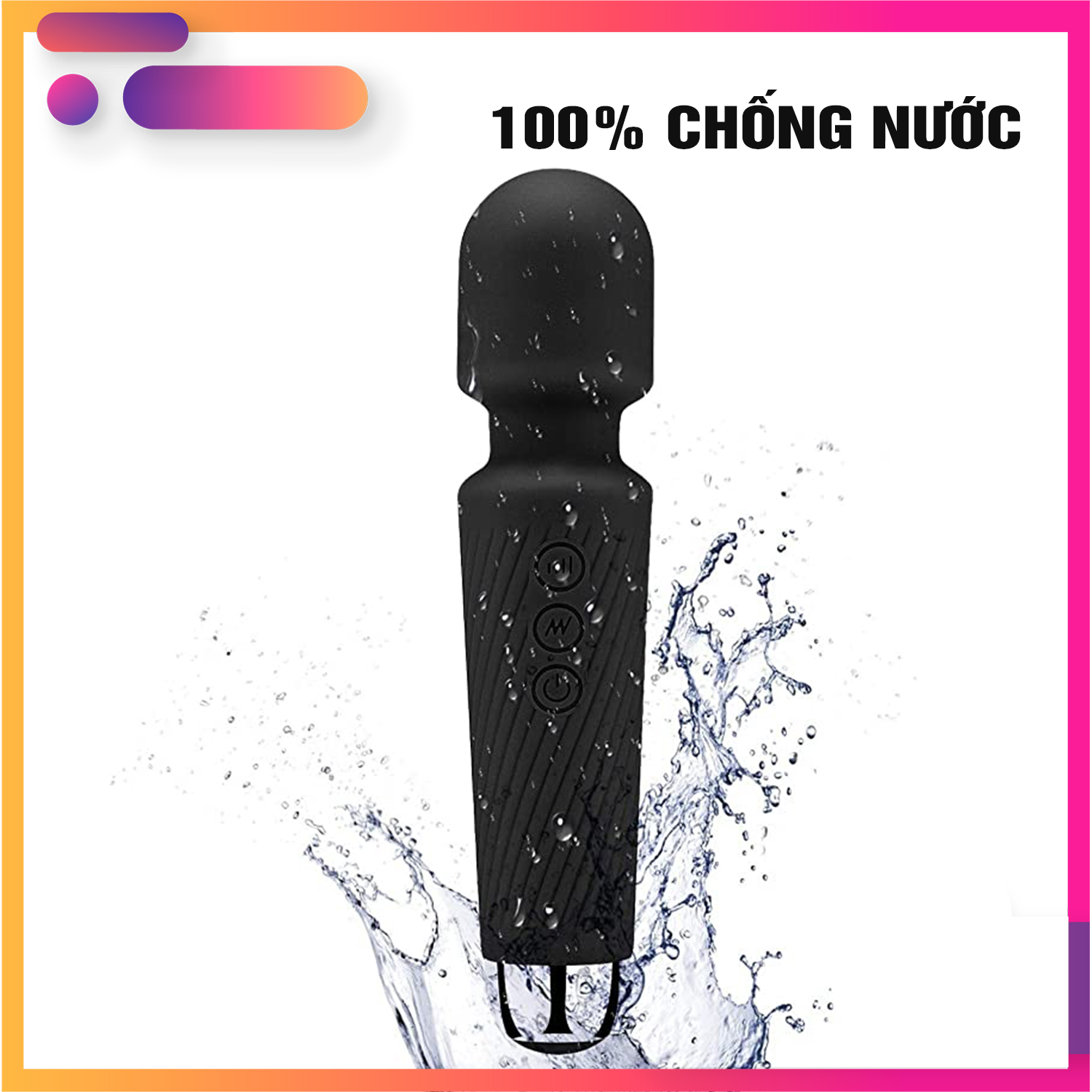 Máy Massage Body Cao Cấp 20 Tốc Độ Mini Cầm Tay, Chống Nước, Pin Sạc Lại, Massage 20 tốc độ đa chức năng. Quà Tặng tuyệt vời.