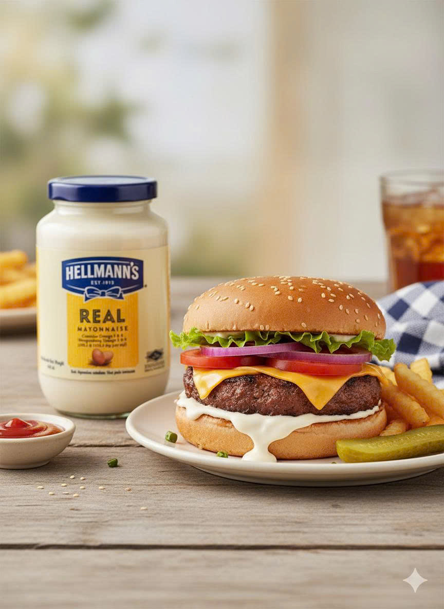 Xốt Mayonnaise Vị Nguyên Bản Hellmann’s 460ml - Thương Hiệu Mỹ, SX Thái Lan | Hellmann’s Real Mayonnaise 460ml