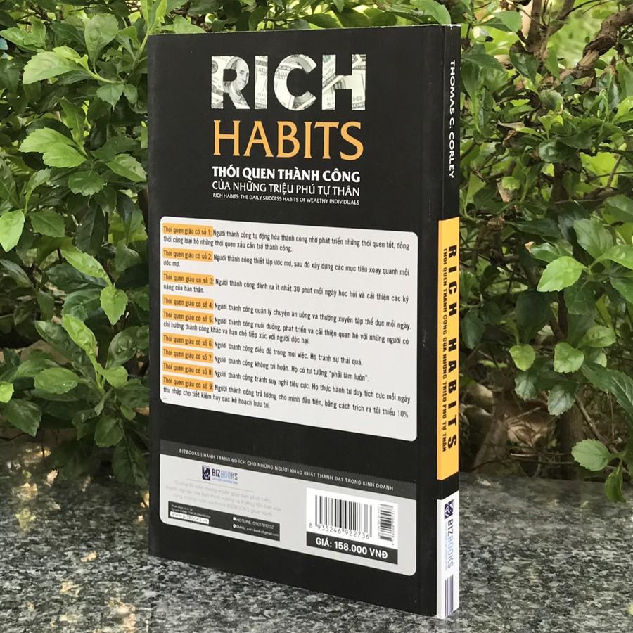 Sách - Rich Habits - Bí Mật Về Thành Công Tài Chính Được Tiết Lộ - Thói Quen Thành Công Của Những Triệu Phú Tự Thân