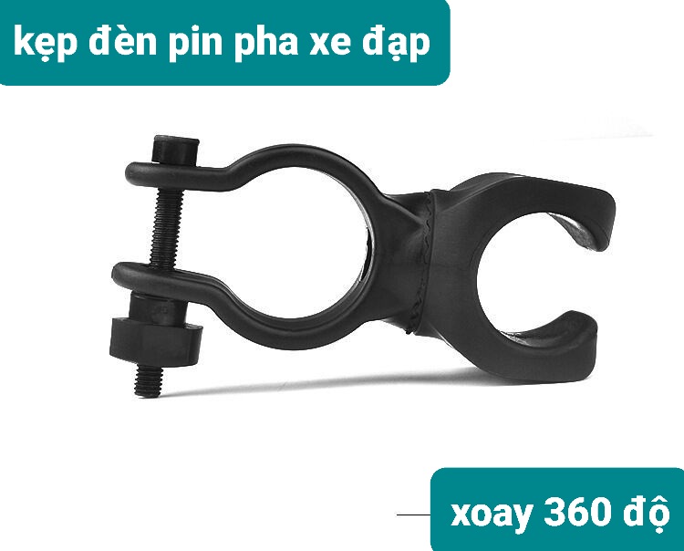 Đèn pin xe đạp chống nước , đèn pin xe đạp 3 chế độ chỉnh xa gần, đèn pin xe đạp 360 độ