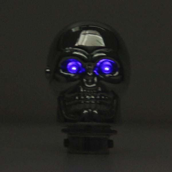 1x Blue LED Skull Universal Car Truck Manual Gear Stick Shift Shifter Lever Knob