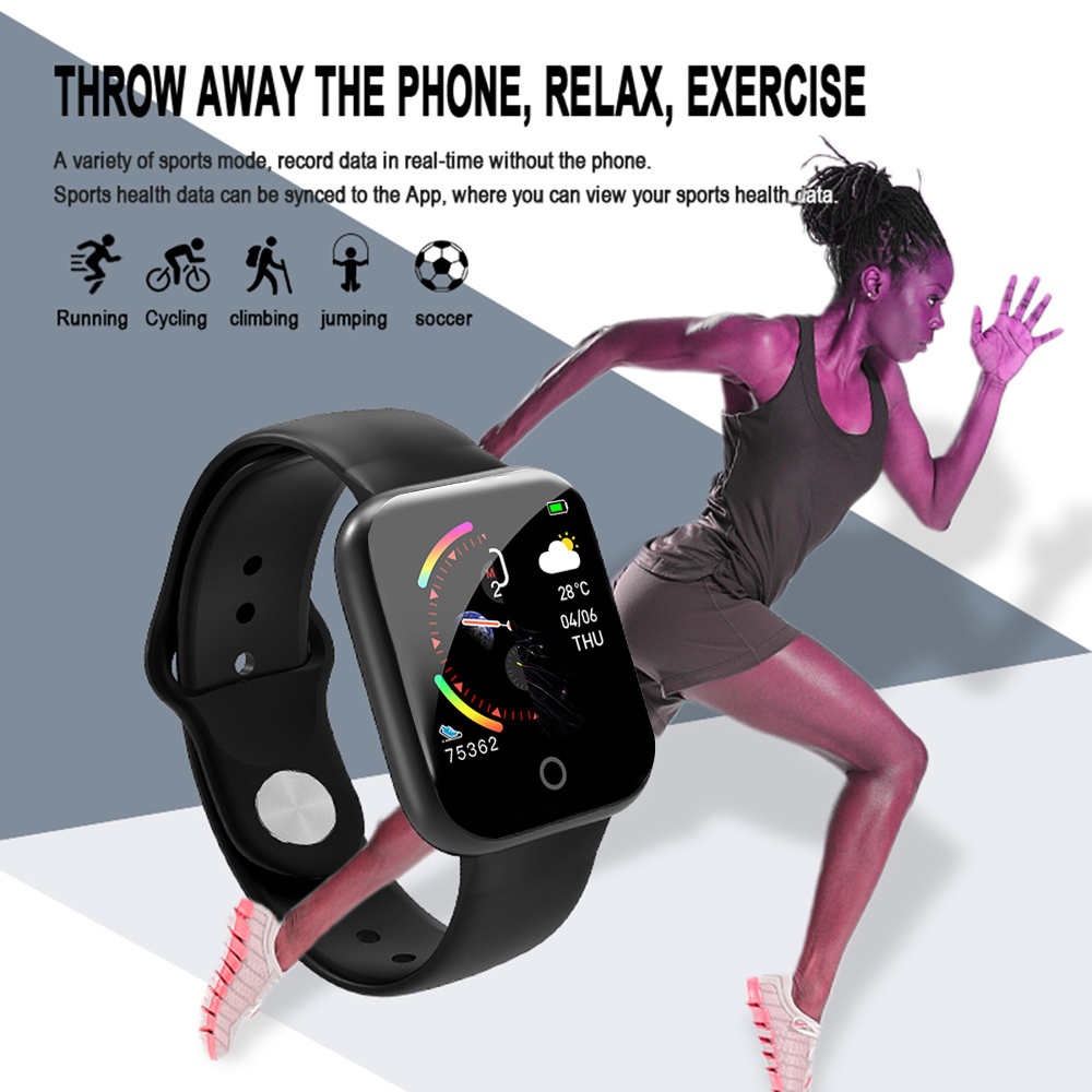 Vòng đeo tay thông minh I5, hỗ trợ theo dõi sức khỏe Thiết kế thân bằng kim loại, chống sẹo và chống mài mòn