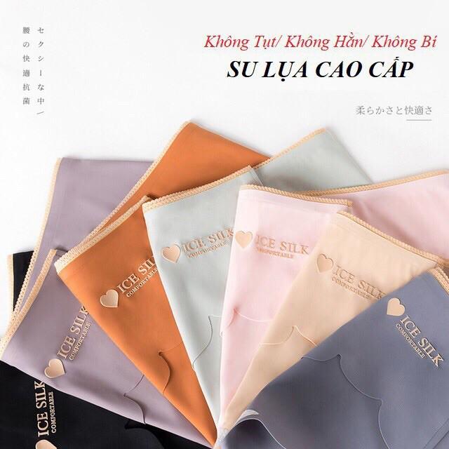 Quần Lót Nữ Su Lụa Viền Sóng Chống Tụt Ice Silk không đường may