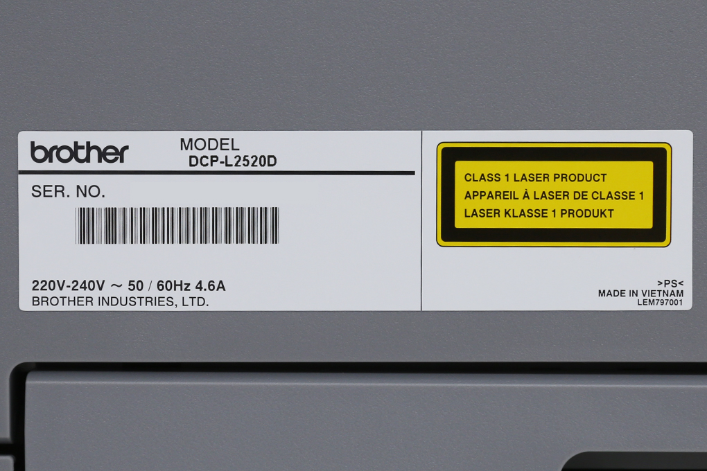 Máy In Laser Trắng Đen Brother đa năng In scan copy DCP-L2520D- Hàng chính hãng