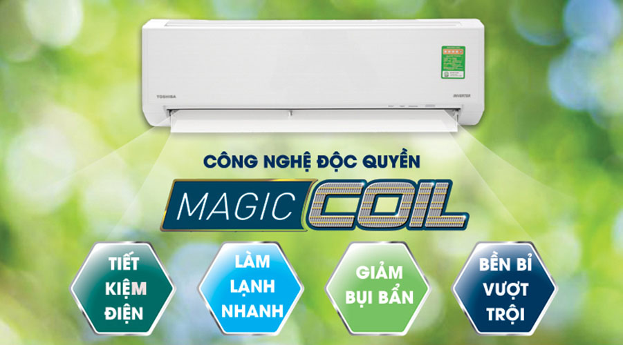 Máy lạnh Toshiba Inverter 1.5 HP RAS-H13C2KCVG-V - Hàng Chính Hãng