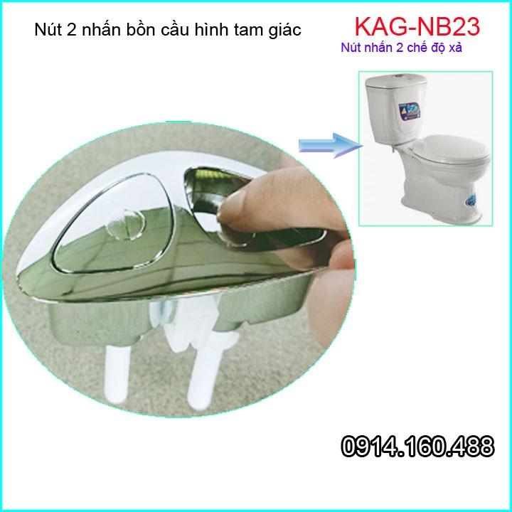 Nút nhấn xả bồn cầu 2 nhấn KAG-NB23, nút 2 nhấn xả bồn cầu