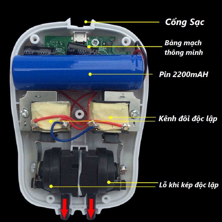 [Giá Dùng Thử] Sục Oxy Thùng Đựng Cá Sống, Bể Cá Giá Rẻ Tích Điện DC 900- Sanami Fishing