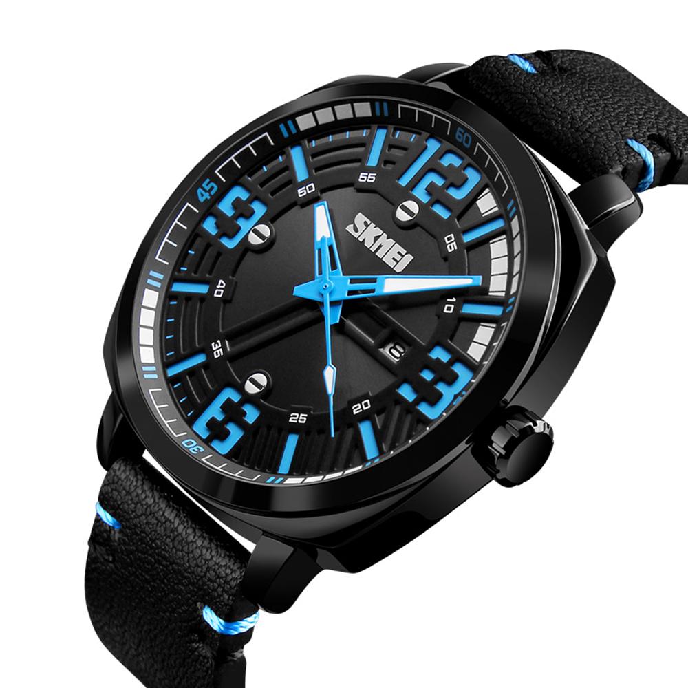 Đồng hồ đeo tay nam SKMEI Fashion Quartz Chống nước 3ATM-Màu cà phê