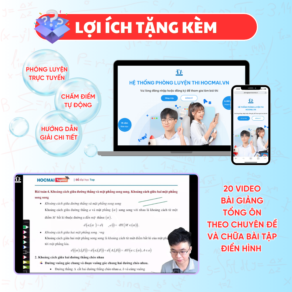 [Lớp 9 chương trình mới] Combo sách Bứt phá 9+ điểm thi vào 10 môn Toán và Ngữ văn - Tổng ôn và luyện đề - HOCMAI