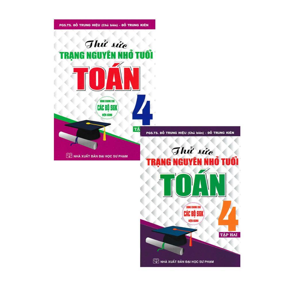 Sách - Thử Sức Trạng Nguyên Nhỏ Tuổi Môn Toán Lớp 4 - Combo 2 Cuốn - Dùng Chung Các Bộ SGK Hiện Hành - Hồng Ân