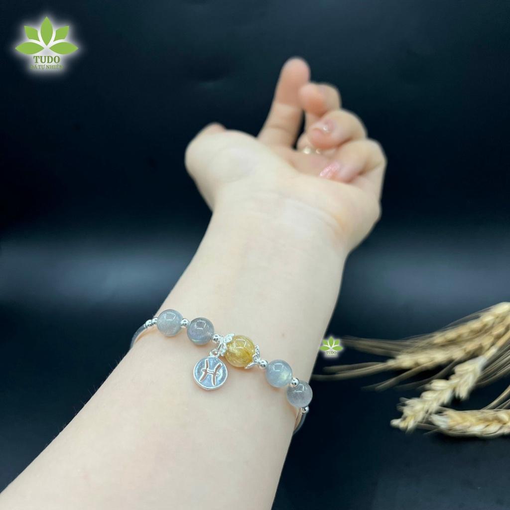Vòng Tay Nữ Đẹp - Vòng Phong Thủy Mệnh Thủy TUDO VCBXC VCBTATV AG925 Charm Ngôi Sao B5K520