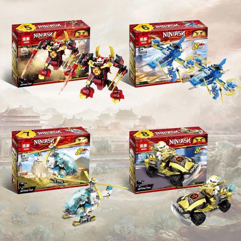 Đồ chơi xếp hình Lego ninjago xe full 8 bộ