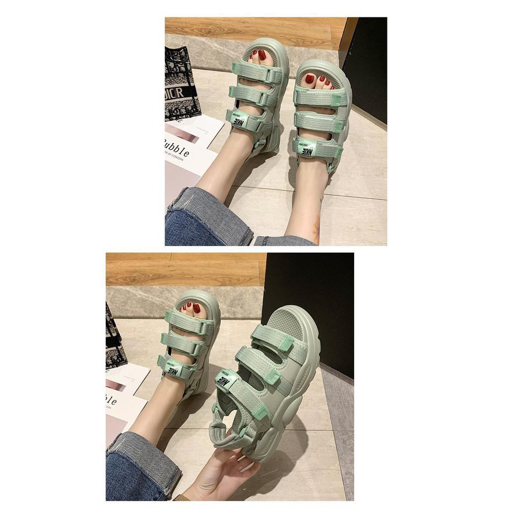 (A016) Sandal nữ 3 quai ngang phong cách Hàn Quốc CAO CẤP NKIE (hàng loại 1) !