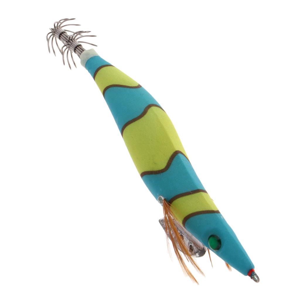 3.5# Squid Jigs Luminous Fishing Lures Artificial Baits Shrimp