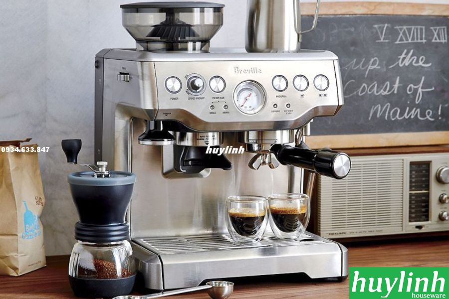 Máy pha cà phê Breville 870 XL - The Barista Espress - thương hiệu Úc - Hàng chính hãng Breville Việt Nam