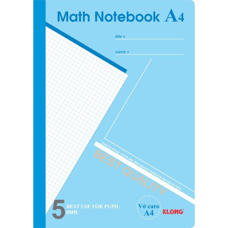 Vở caro Klong 200tr 70/92 Math Notebook; MS: 298