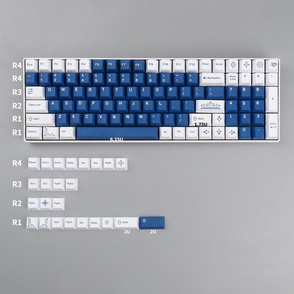 GMK Lazurite keycaps cherry profile Dye Sublimation PBT keycap 129keys