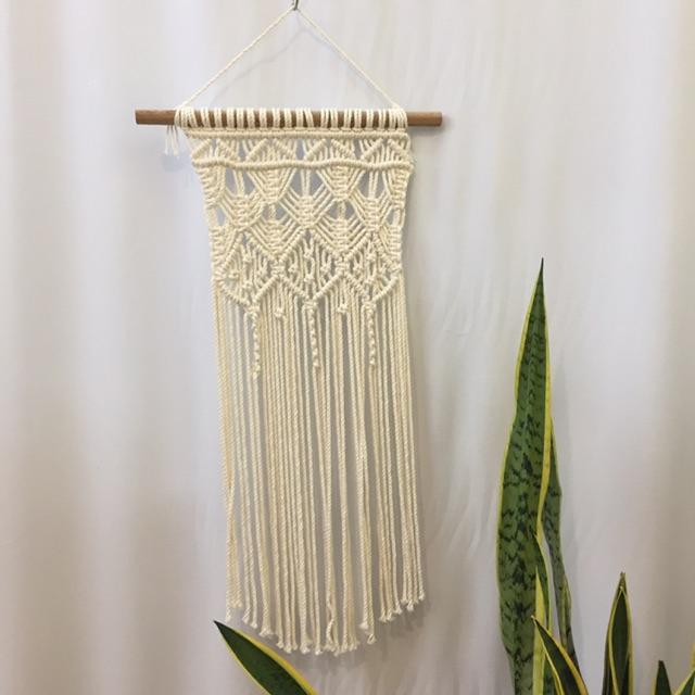 Set 3 món macrame treo trang trí - Trang trí tạo điểm nhấn cho phòng, quán.