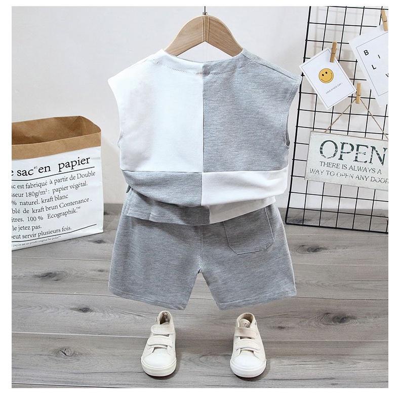 Bộ Cộc Tay Cho Bé Trai , Bộ thun Cộc Tay Cực Mát Từ 6-28kg -BABY SÓC