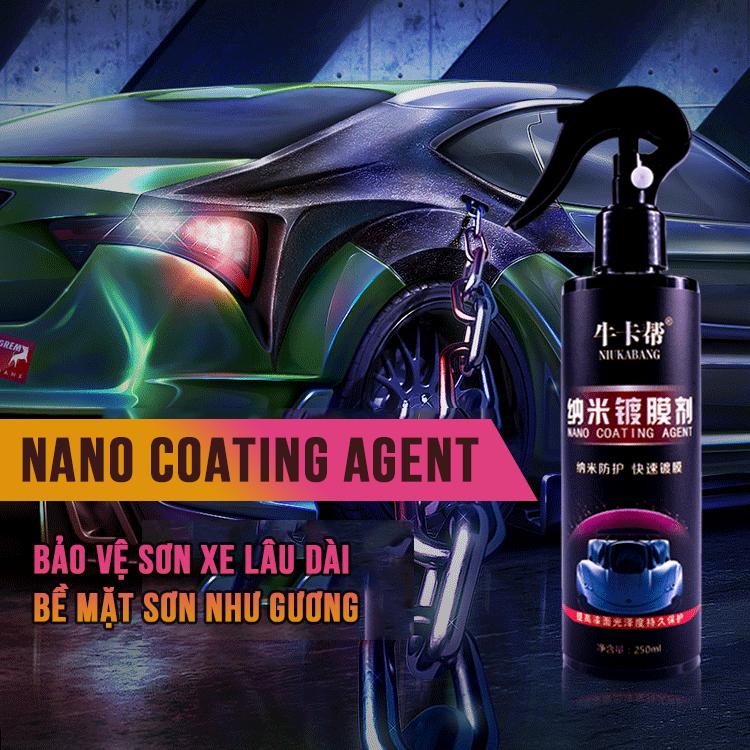 Nano Xịt Kính Chống Bám Nước Mưa xe ô tô tạo hiệu ứng lá sen. Xịt nano chống bám nước