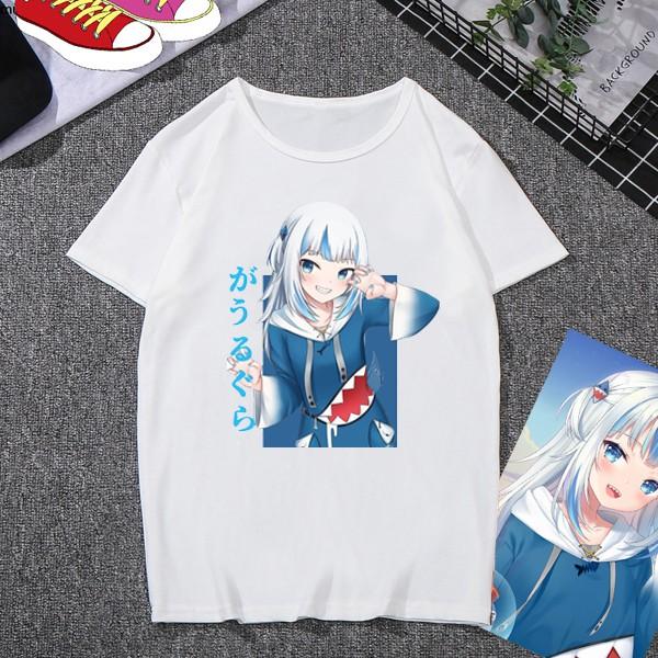 Áo thun in hình áo thun anime manga Gawr Gura Hololive nhiều mẫu ver2 giá rẻ cực ngầu
