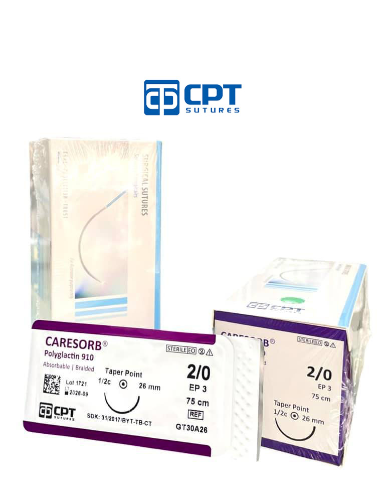 Chỉ phẫu thuật tự tiêu CPT Caresorb Polyglactin 910 số 2/0 - GT30A26