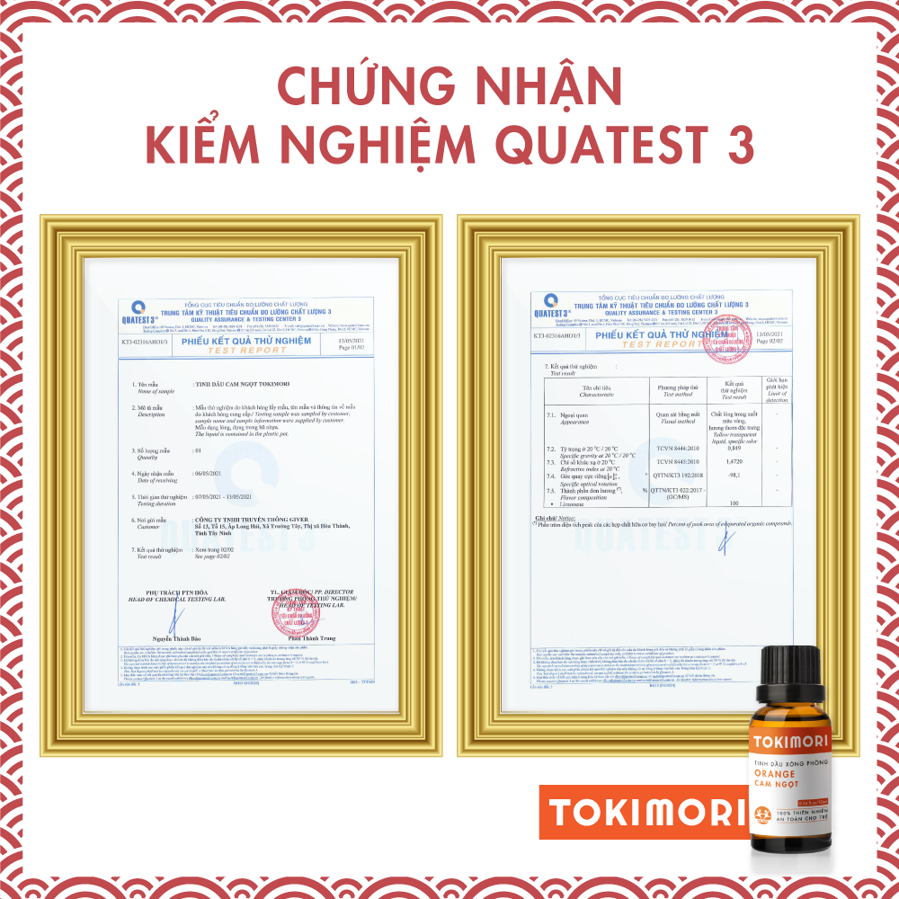 Combo 3 Chai (10ml) Tinh Dầu Sả Chanh - Cam Ngọt - Bạc Hà TOKI MORI Xuất Khẩu Nhật Bản 100% Thiên Nhiên, An Toàn Cho Trẻ, Xông Phòng, Khử Mùi, Kháng Khuẩn, Đuổi Muỗi, Giải Cảm