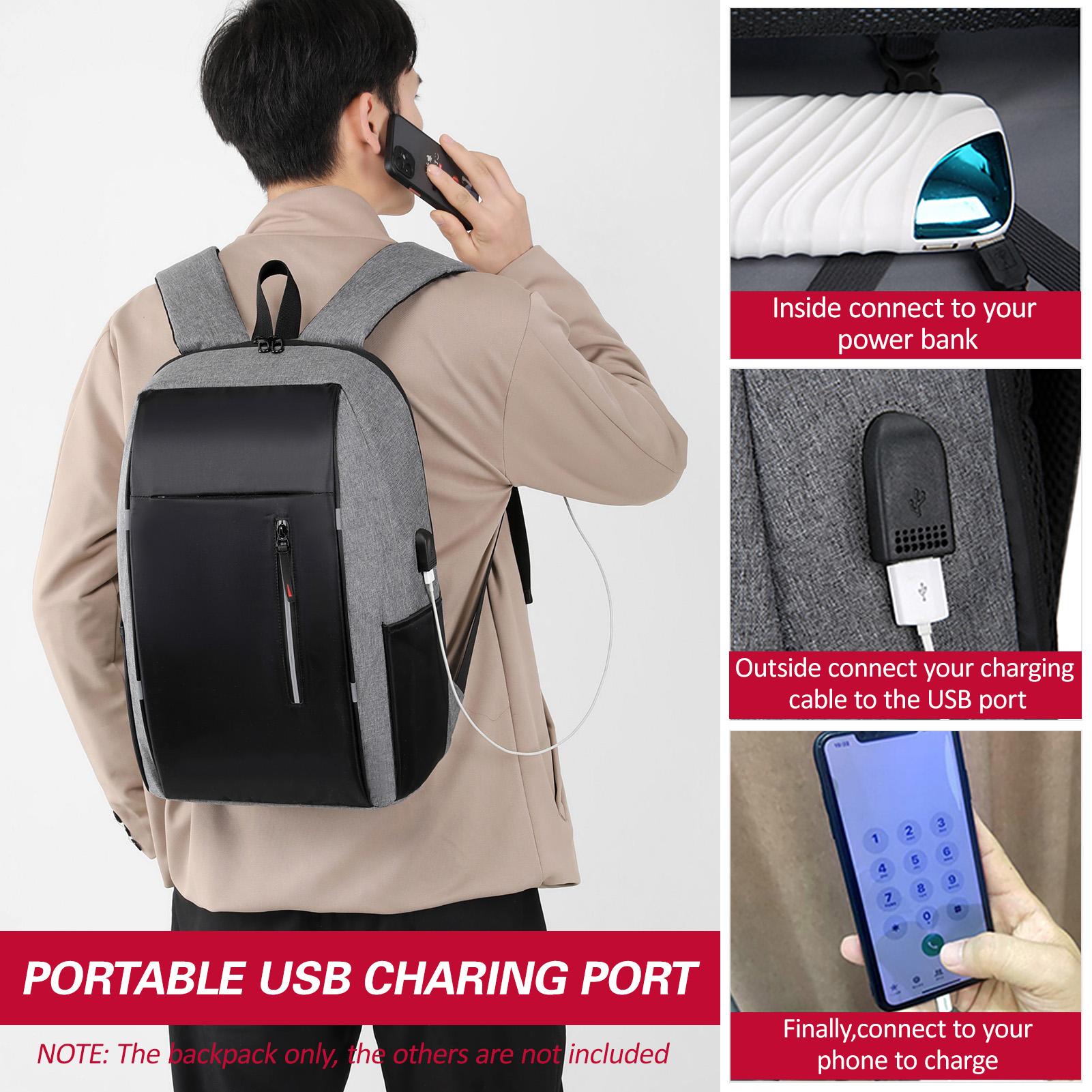 Balo Văn Phòng Chống Nước Chống Trộm Đựng Máy Tính Xách Tay 15.6 Inches Tiện Dụng